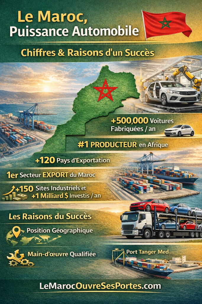 Le Maroc devient une puissance automobile : chiffres, raisons et avenir
