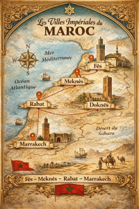 Les Villes Impériales du Maroc : Fès, Marrakech, Meknès et Rabat