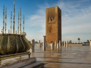 Tour Hassan à Rabat lors d’une excursion depuis Casablanca