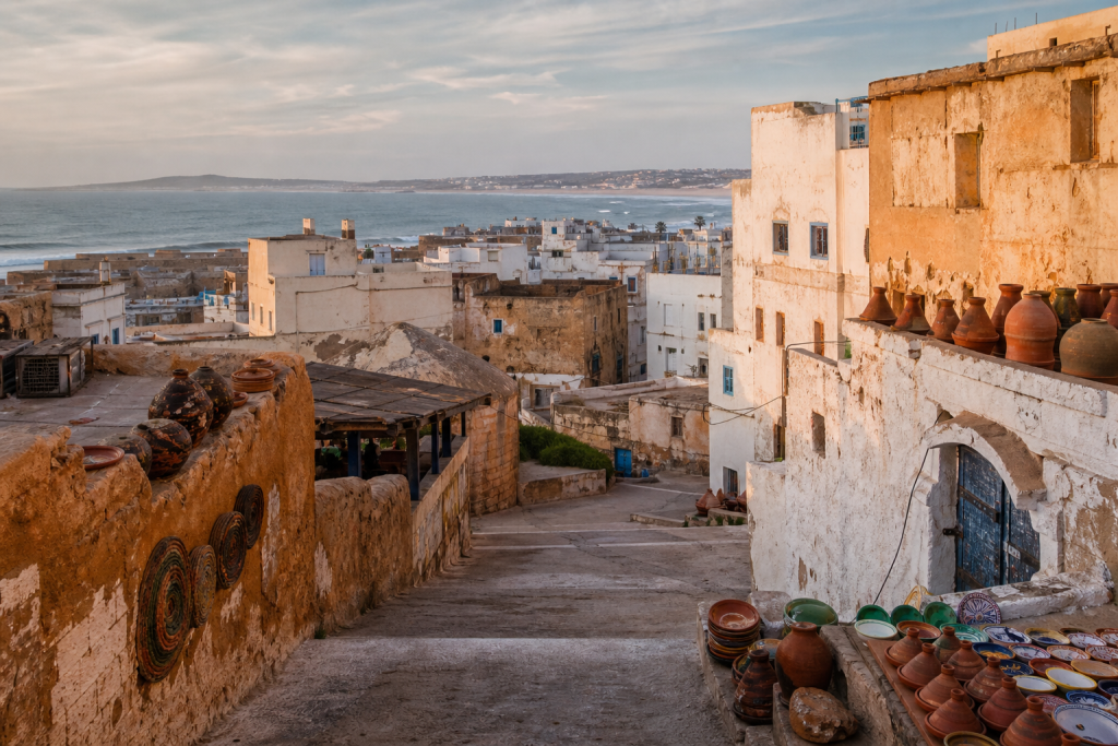 Safi above the medina with pottery and the Atlantic horizon