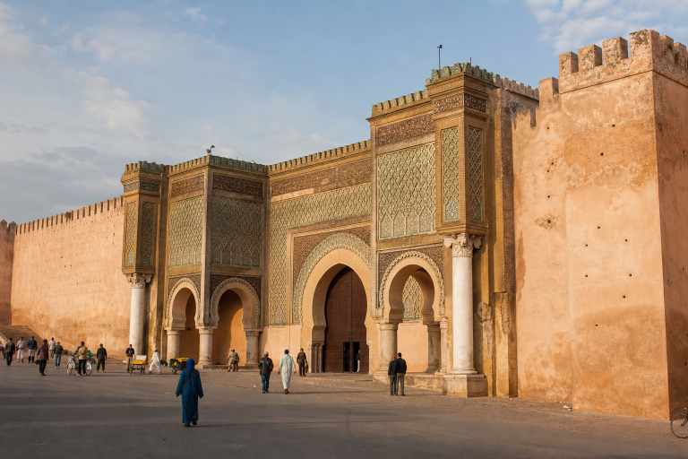 Porte monumentale et remparts impériaux de Meknès