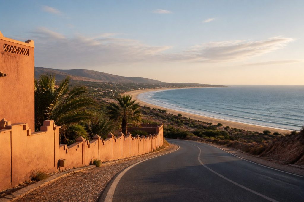 Connect Oujda and Saidia between city and Mediterranean