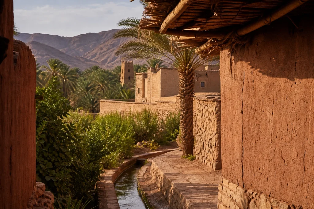 Lire l’architecture de terre dans la palmeraie de Zagora
